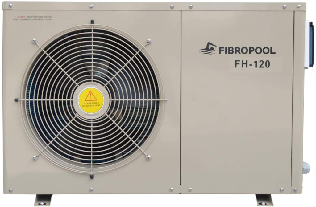 Fibropool fh120 above ground swimming pool heat pump